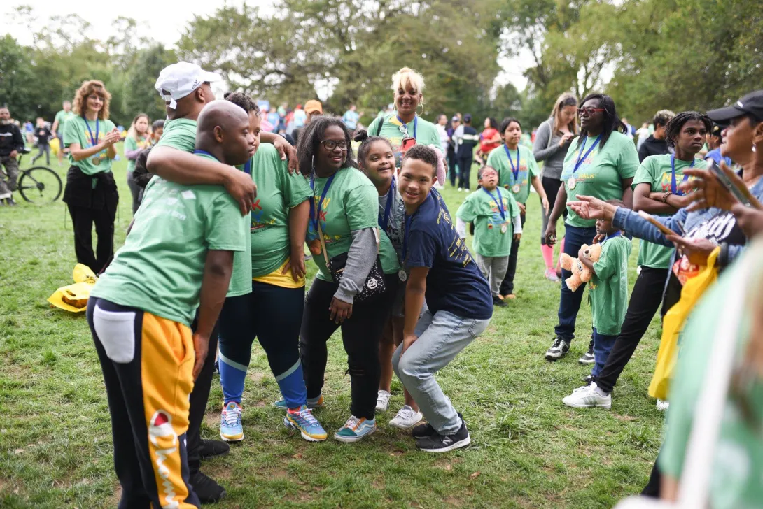 NDSS NYC Buddy Walk attendees posing for a photo