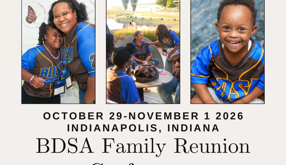 individuals with Down syndrome wearing BDSA jerseys and smiling